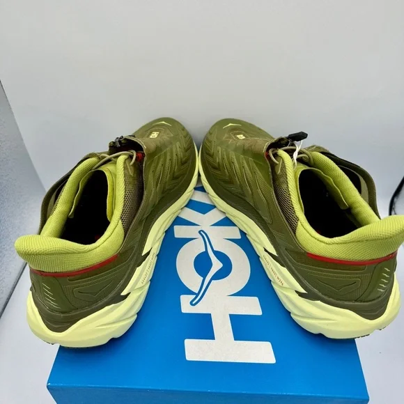 NWT Hoka Project Clifton Avocado Dark Citron Unisex Shoes ADCT Olive Green